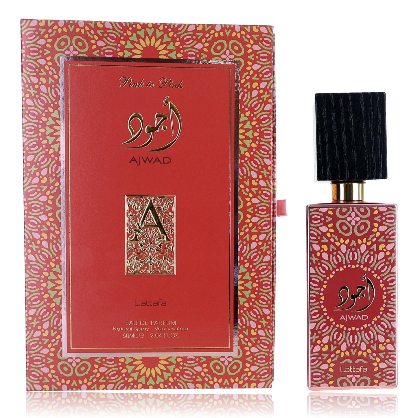 Ajwad Pink to Pink by Lattafa, 2.04 oz EDP Spray for Unisex by Lattafa