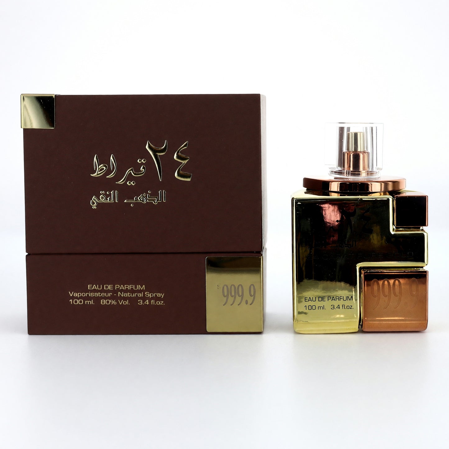 24 Carat Pure Gold by Lattafa, 3.4 oz EDP Spray for Unisex by Lattafa