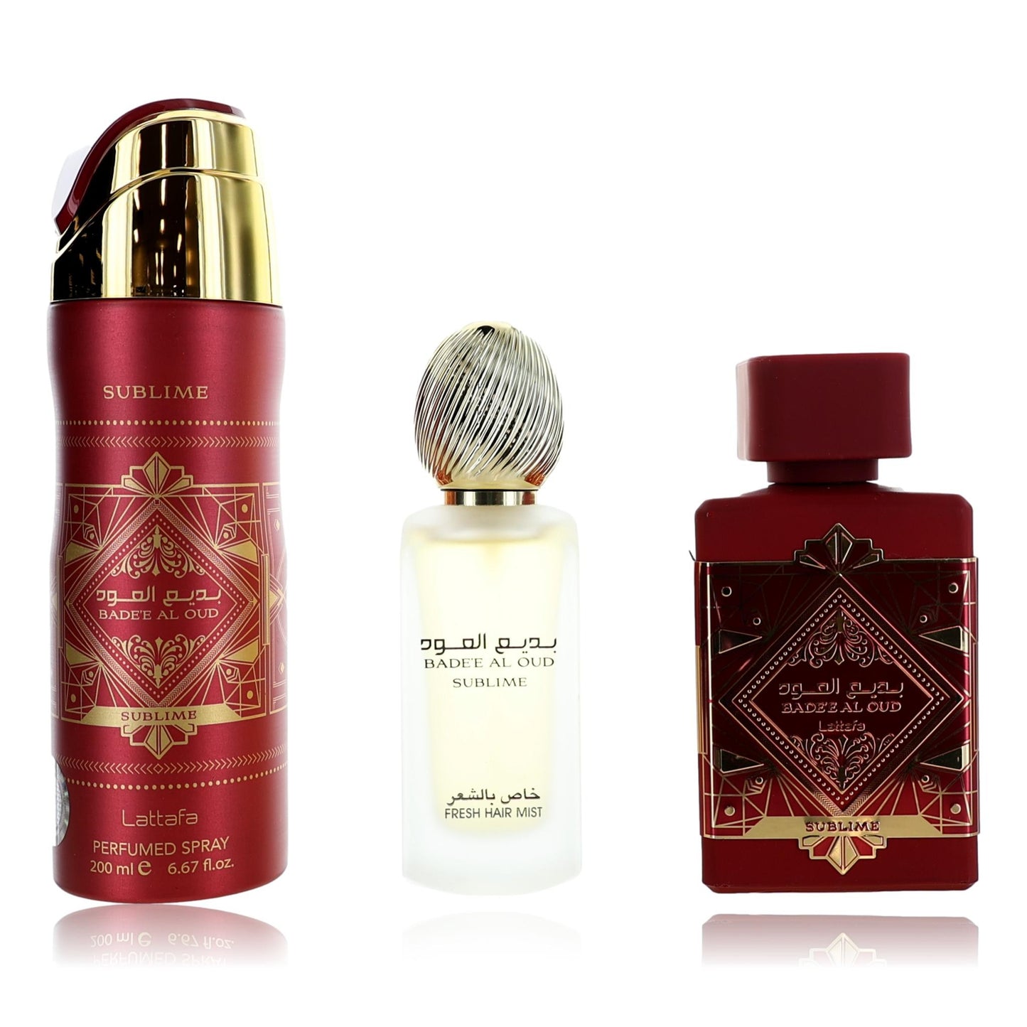 Bade'e Al Oud Sublime by Lattafa, 3 Piece Gift Set for by Lattafa