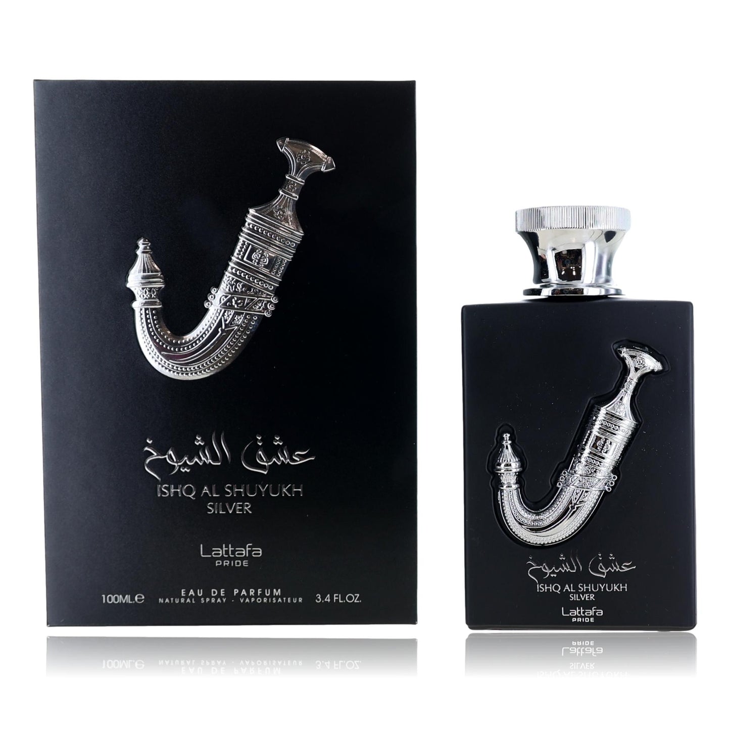 Ishq Al Shuyukh Silver by Lattafa, 3.4 oz EDP Spray for Unisex by Lattafa