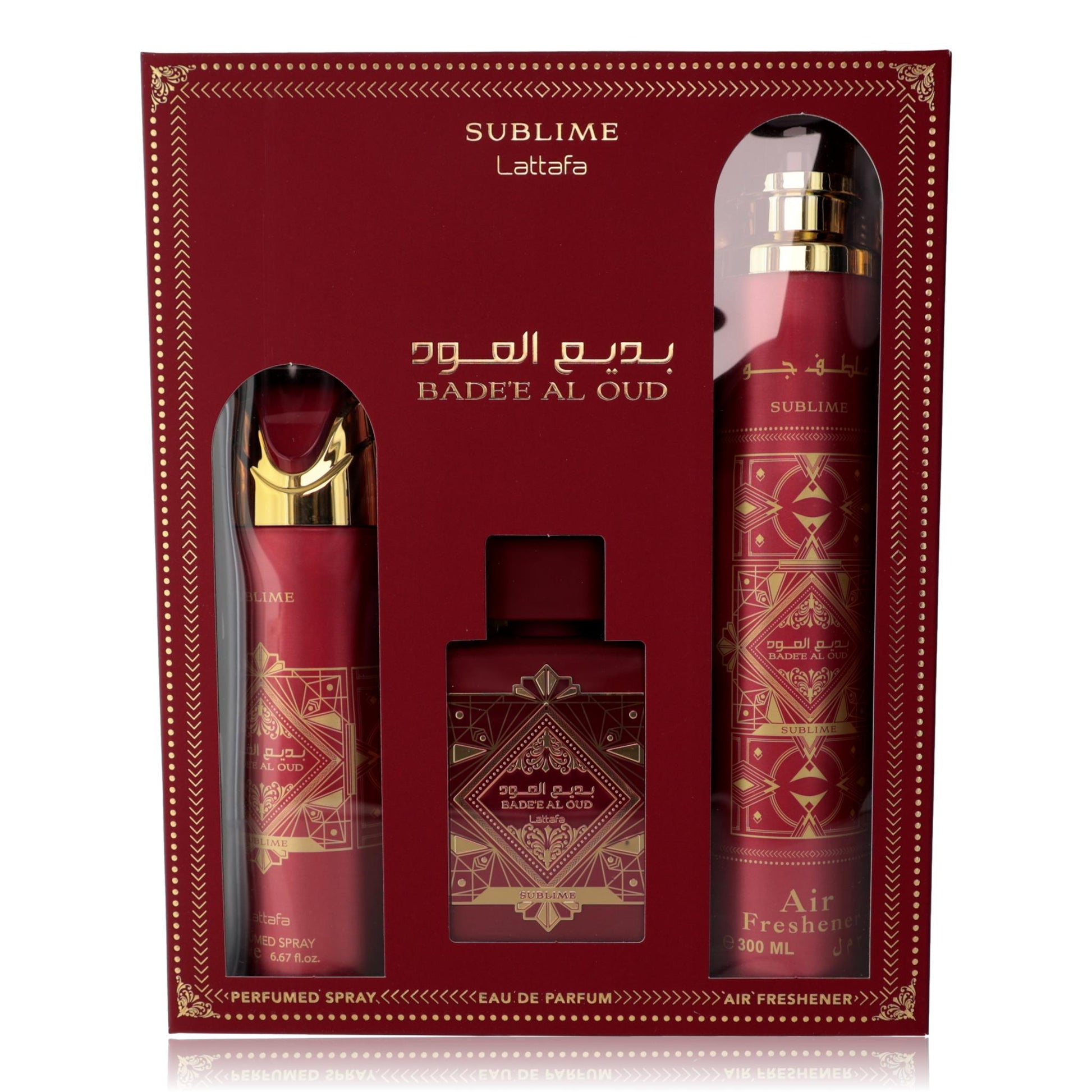 Bad'e Al Oud Sublime by Lattafa, 3 Piece Gift Set for Unisex by Lattafa