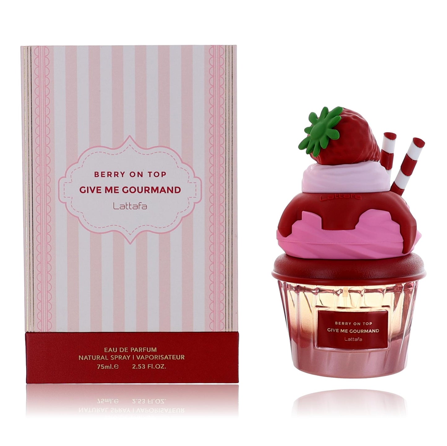 Berry On Top Give Me Gourmand by Lattafa, 2.53 oz EDP Spray for Women by Lattafa