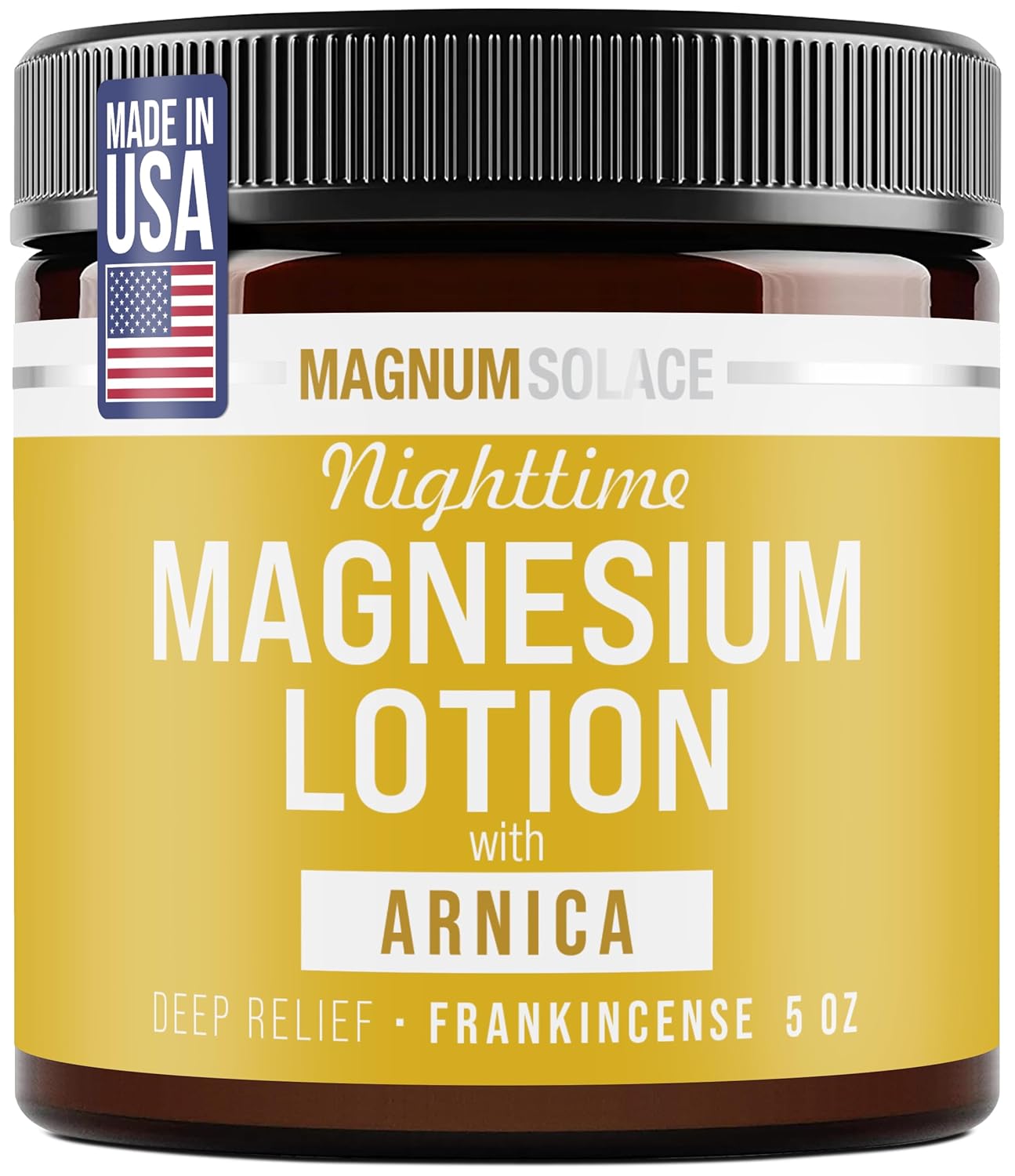 Nighttime Magnesium Lotion with Arnica, 5oz Lotion - Frankincense by Magnum Solace