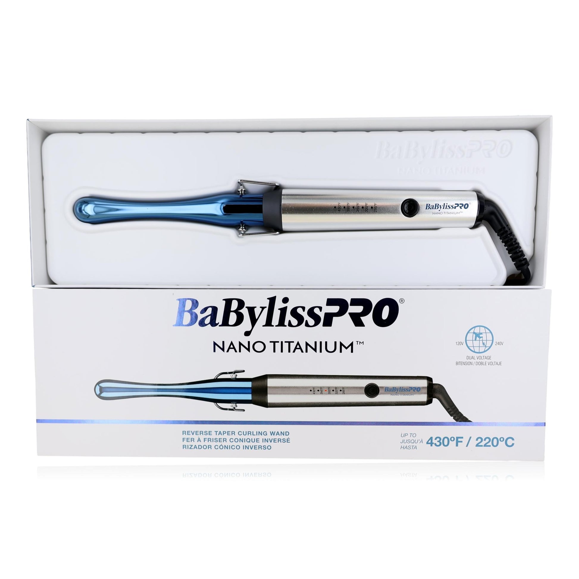 Nano Titanium Reverse Taper Curling Wand by BaBylissPRO by BaBylissPRO