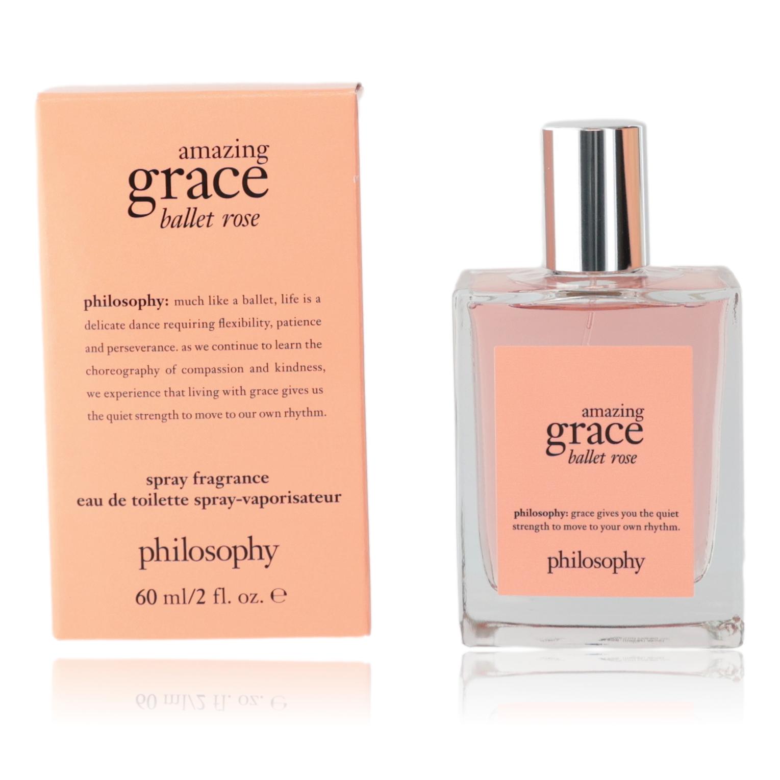 Amazing Grace Ballet Rose by Philosophy, 2 oz EDT Spray for Women by Philosophy