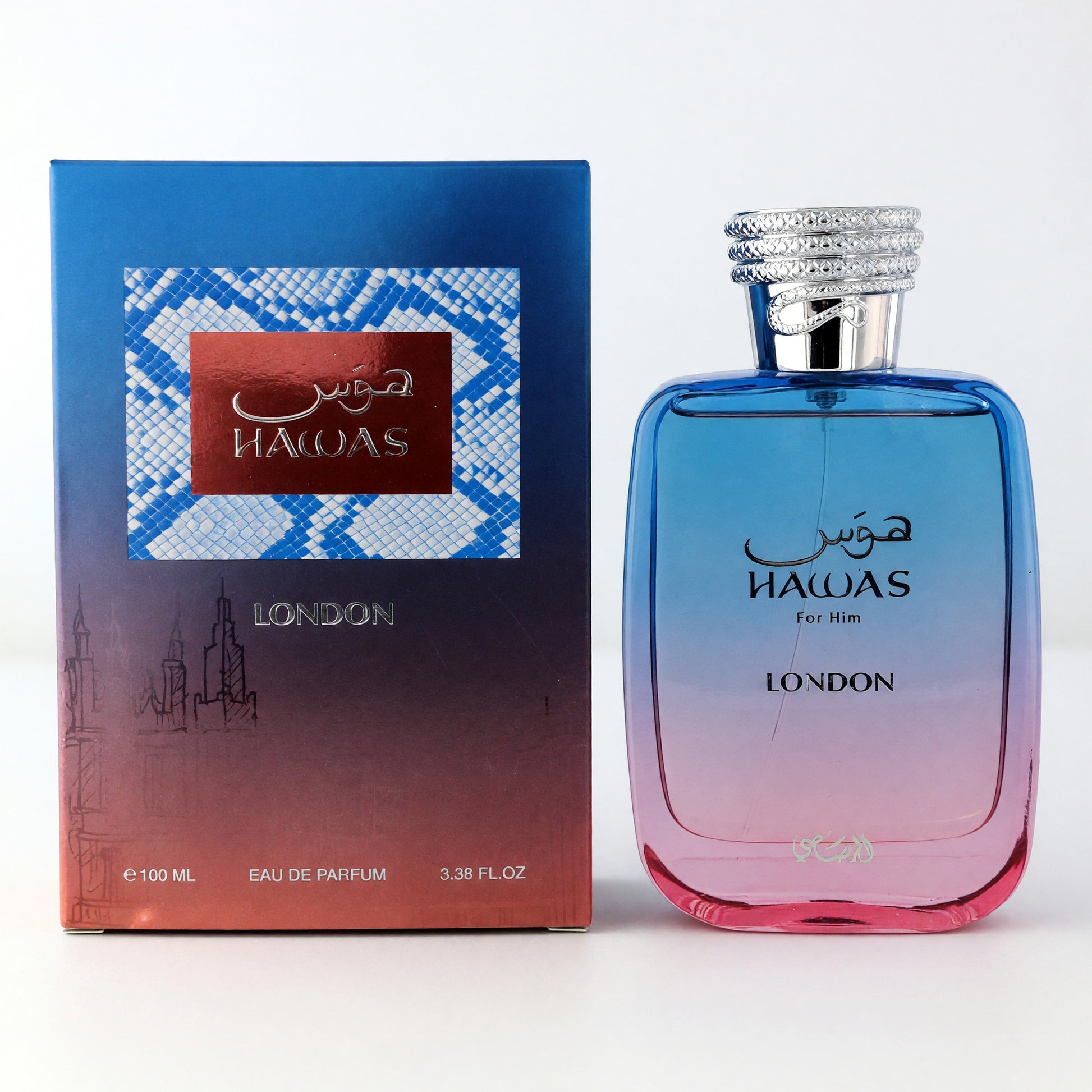 Hawas London by Rasasi, 3.38 oz EDP Spray for Men by Rasasi