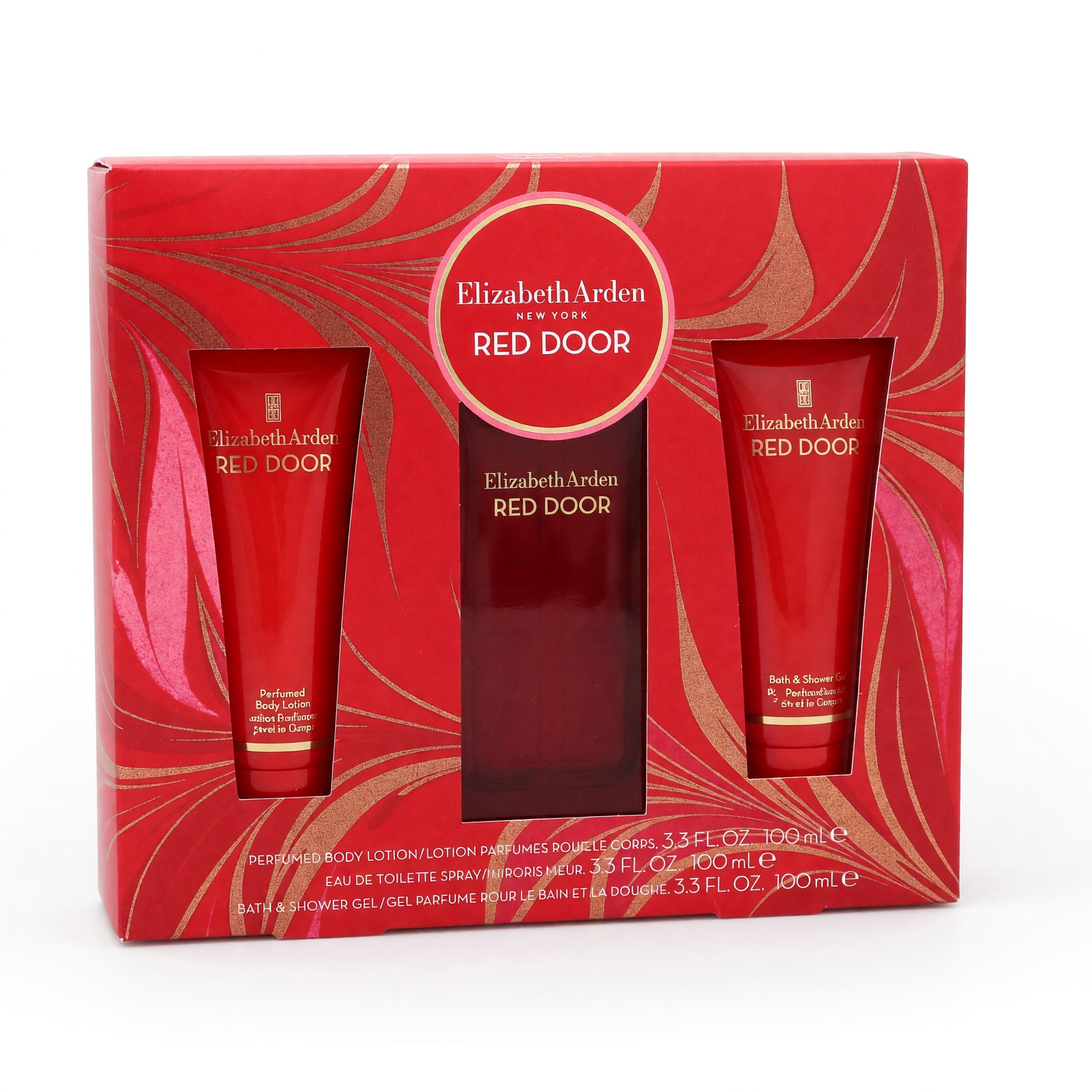 Red Door by Elizabeth Arden, 3 Piece Set for Women by Elizabeth Arden
