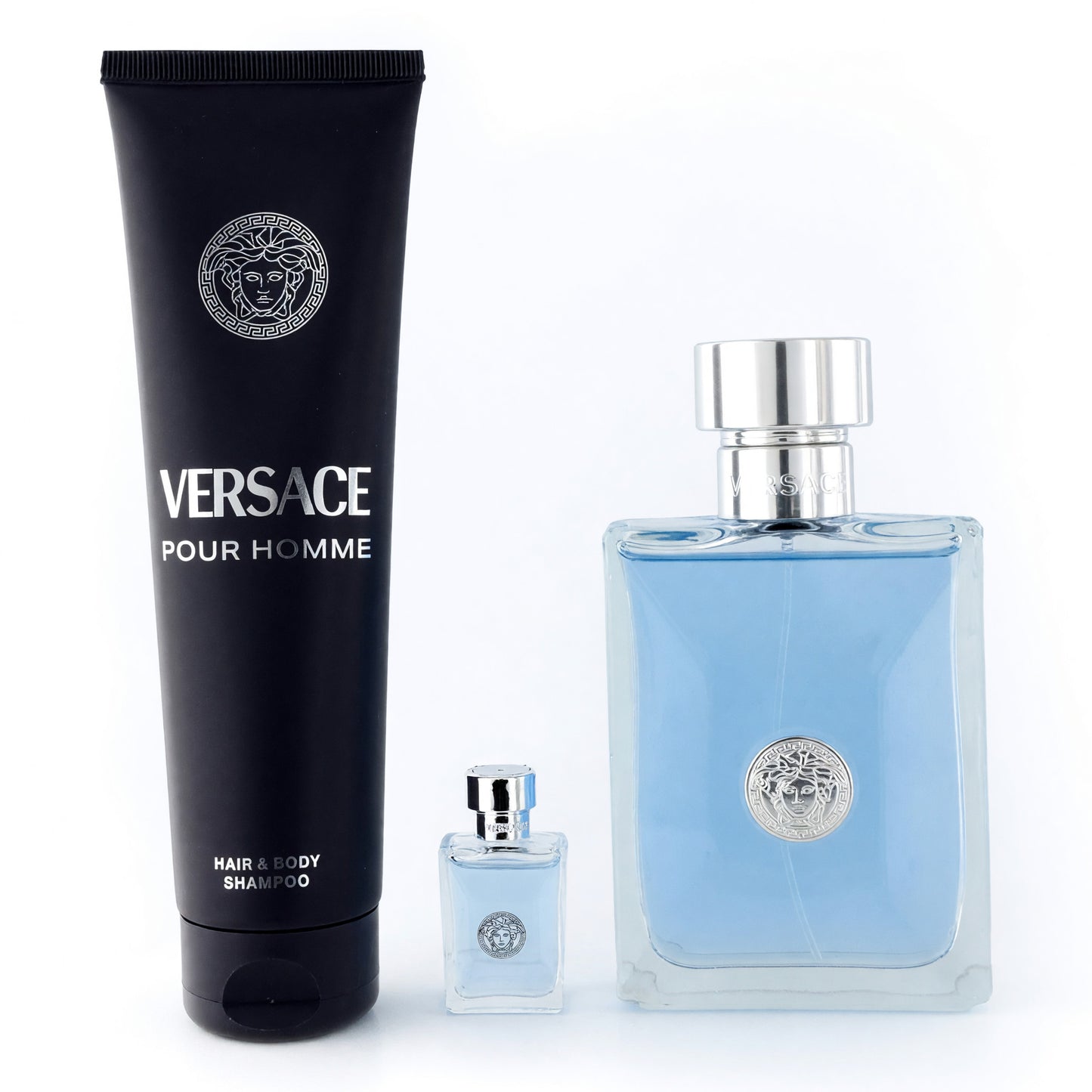 Versace Pour Homme by Versace, 3 Piece Set with 3.4 oz for Men by Versace