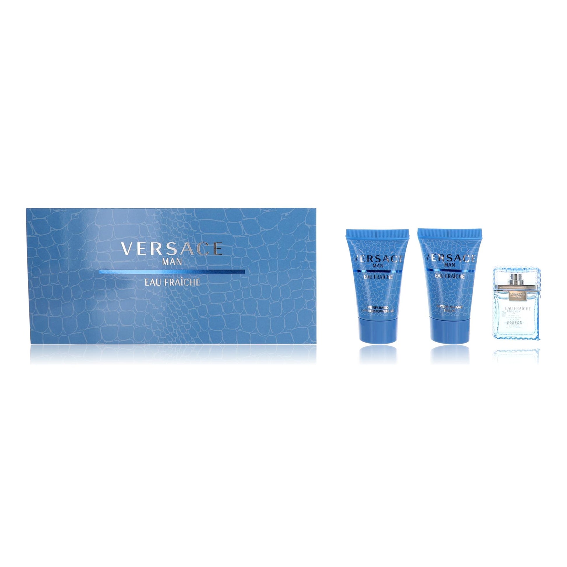 Versace Man Eau Fraiche by Versace, 3 Piece Mini Set for Men by Versace