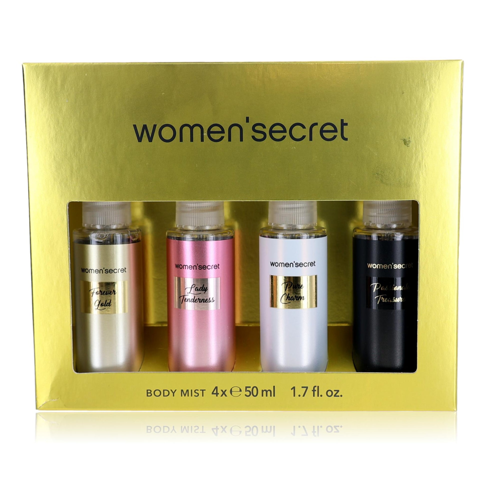 Women'Secret by Women'Secret, 4 Piece Body Mist Set for Women (Gold) by Women'Secret
