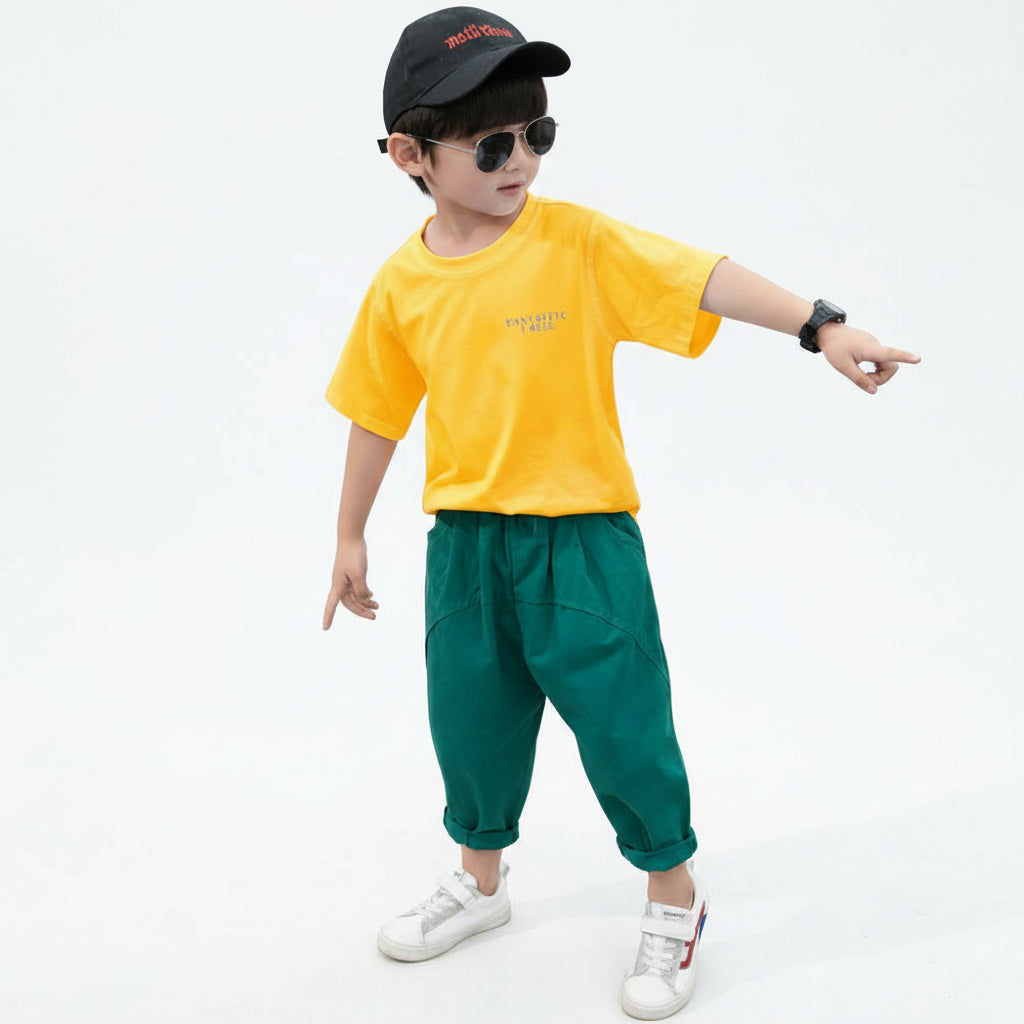 Children's Clothing Boys Summer Suits Western-style Clothes Boys Summer Handsome Short Sleeves by Baby Joy