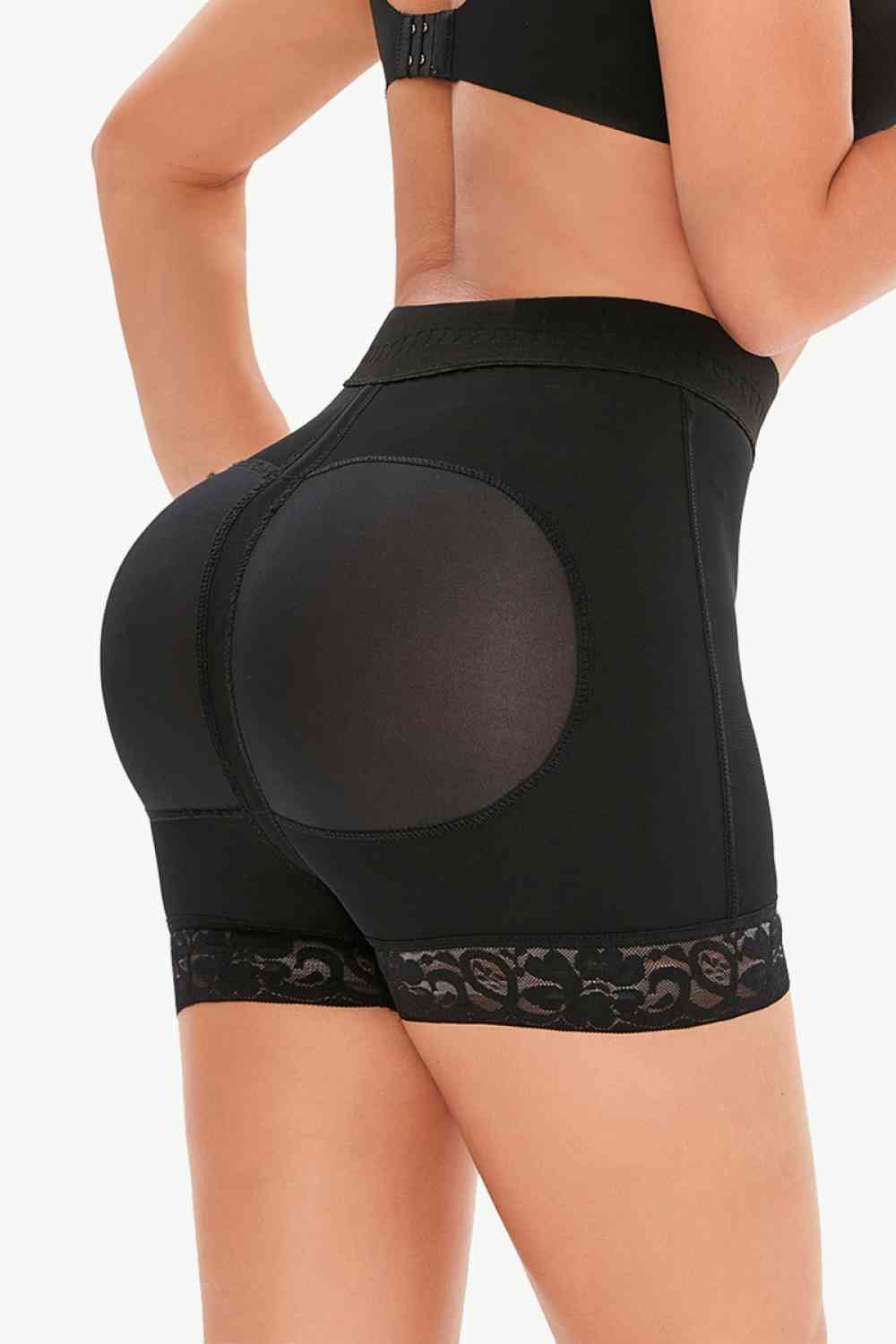 Women's Shapewear - Pull-On Lace Trim Shaping Shorts