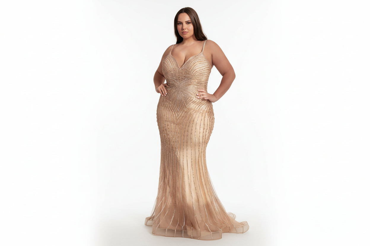 Embellished Mermaid Gown
