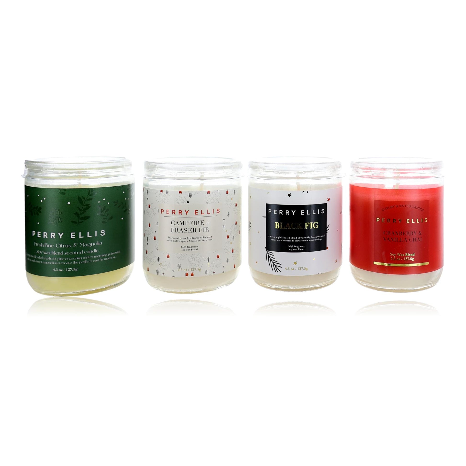 Perry Ellis Joy Coffret by Perry Ellis, 4 Piece Variety Candle Set - Set by Perry Ellis
