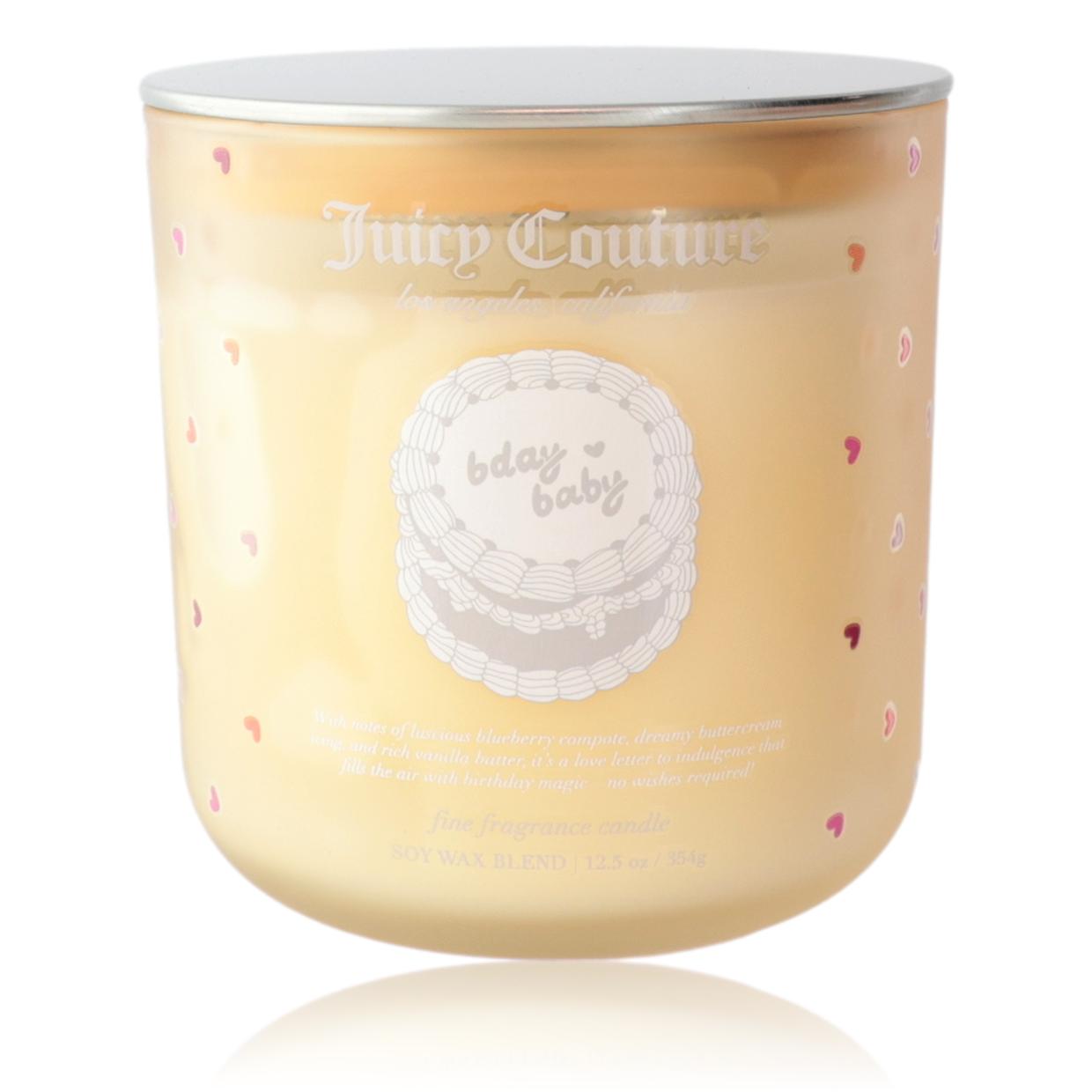 Juicy Couture 12.5 oz Fine Fragrance Candle - Bday Baby by Juicy Couture