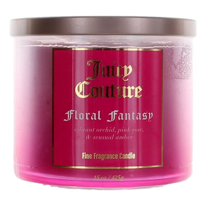 Juicy Couture 14.5 oz Soy Wax Blend 3 Wick Candle - Floral Fantasy by Juicy Couture