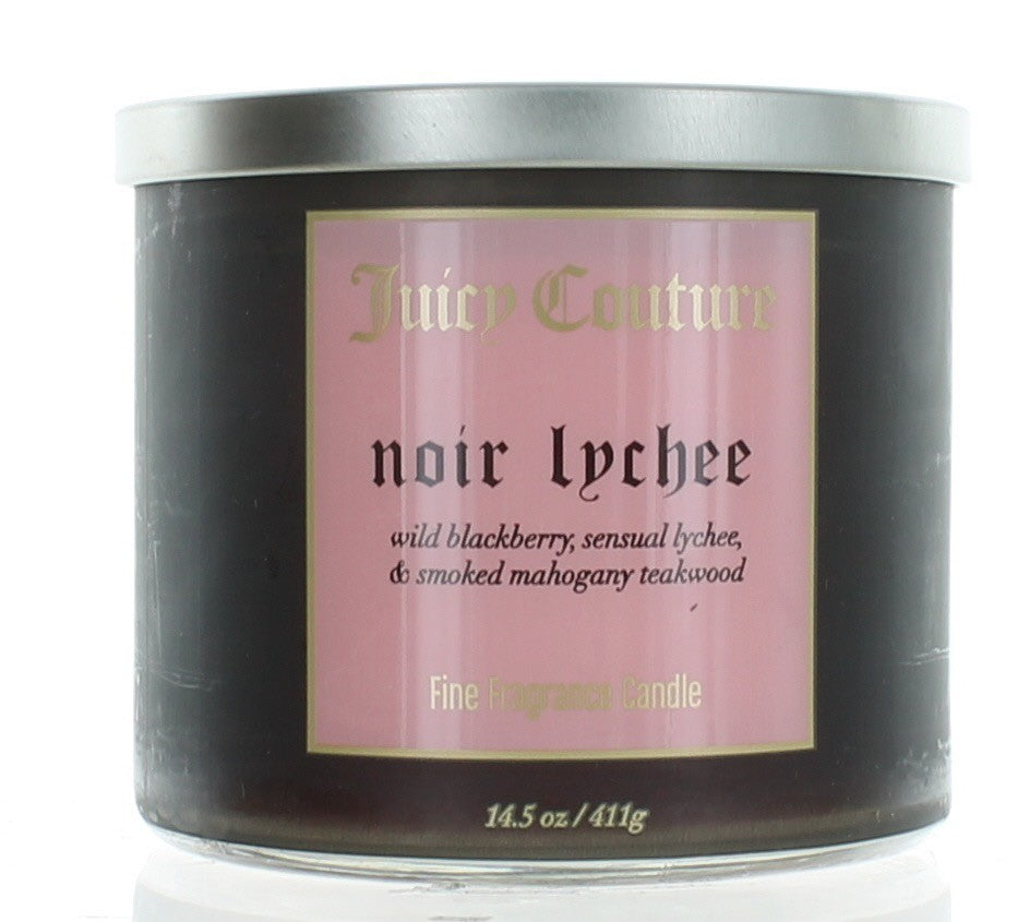 Juicy Couture 14.5 oz Soy Wax Blend 3 Wick Candle - Noir Lychee by Juicy Couture