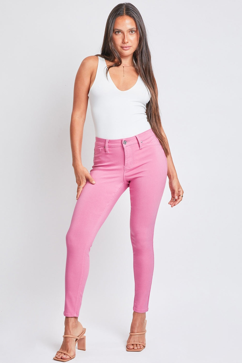 YMI Plus Size Hyperstretch Mid-Rise Skinny Pants