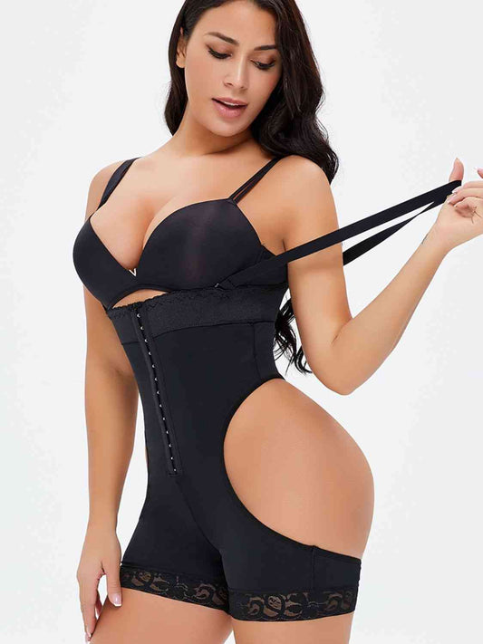 Women's Shapewear with Hook-and-Eye Under-Bust Shaping Bodysuit