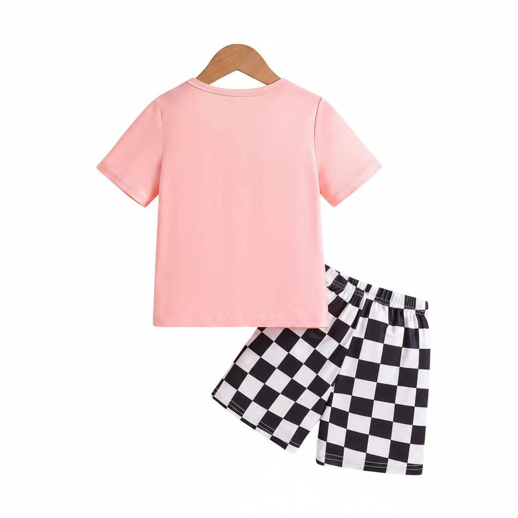 New Children's Cute Sweet T-shirt Shorts Two-piece Set by Baby Joy