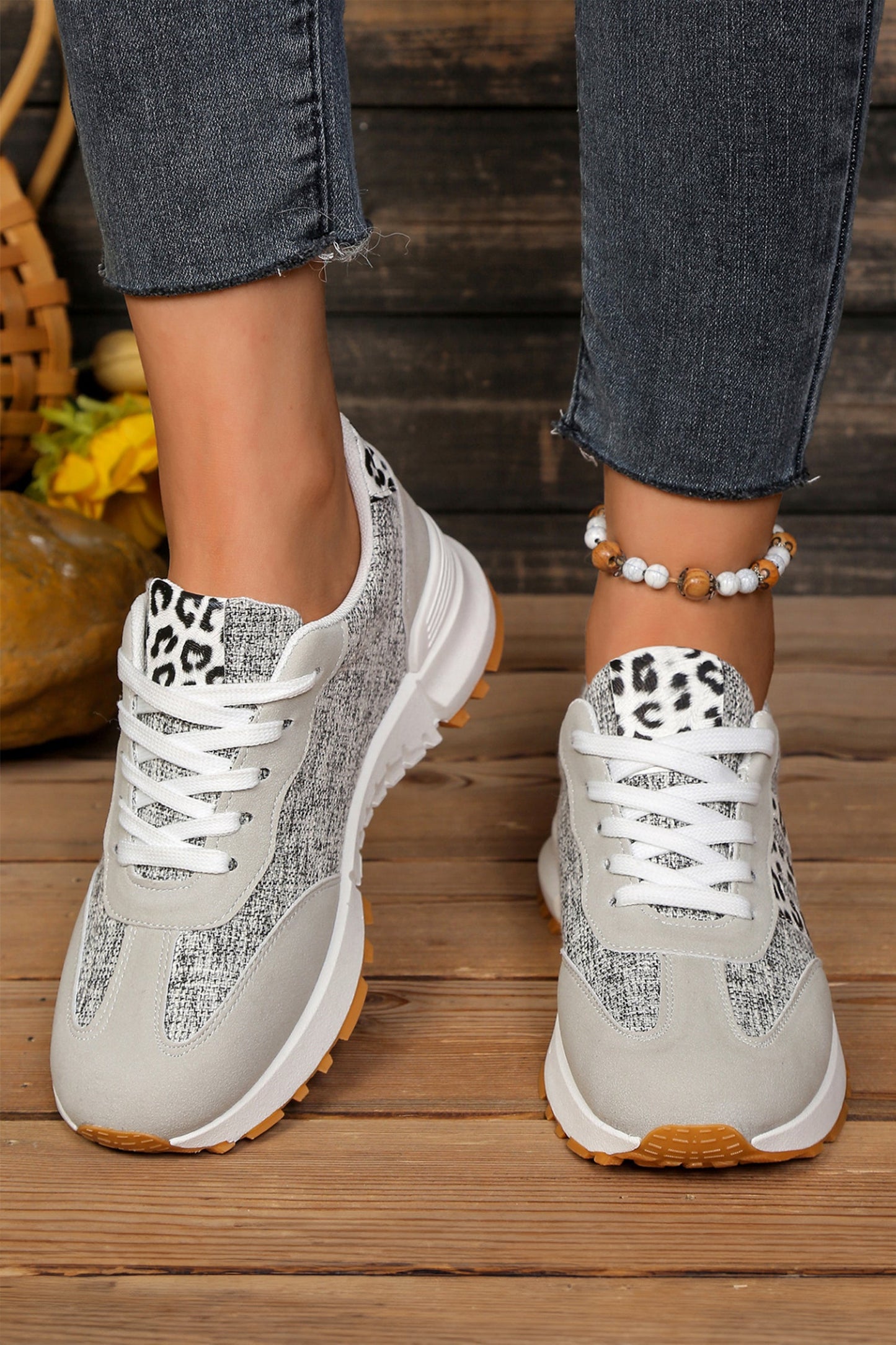 Rosalia Detail Lace Up Sneakers by Threaded Pear