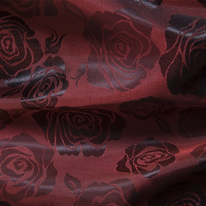 Men's Rose Jacquard Long Sleeve Shirt | Slim Fit Floral Button-Down Dress Shirt
