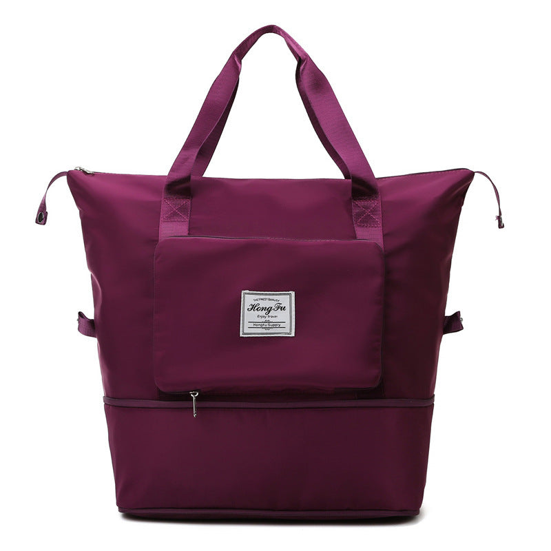 Dry & Wet Separation Sports Shoulder Bag – Large Oxford Gym Bag, 13 Colors Red