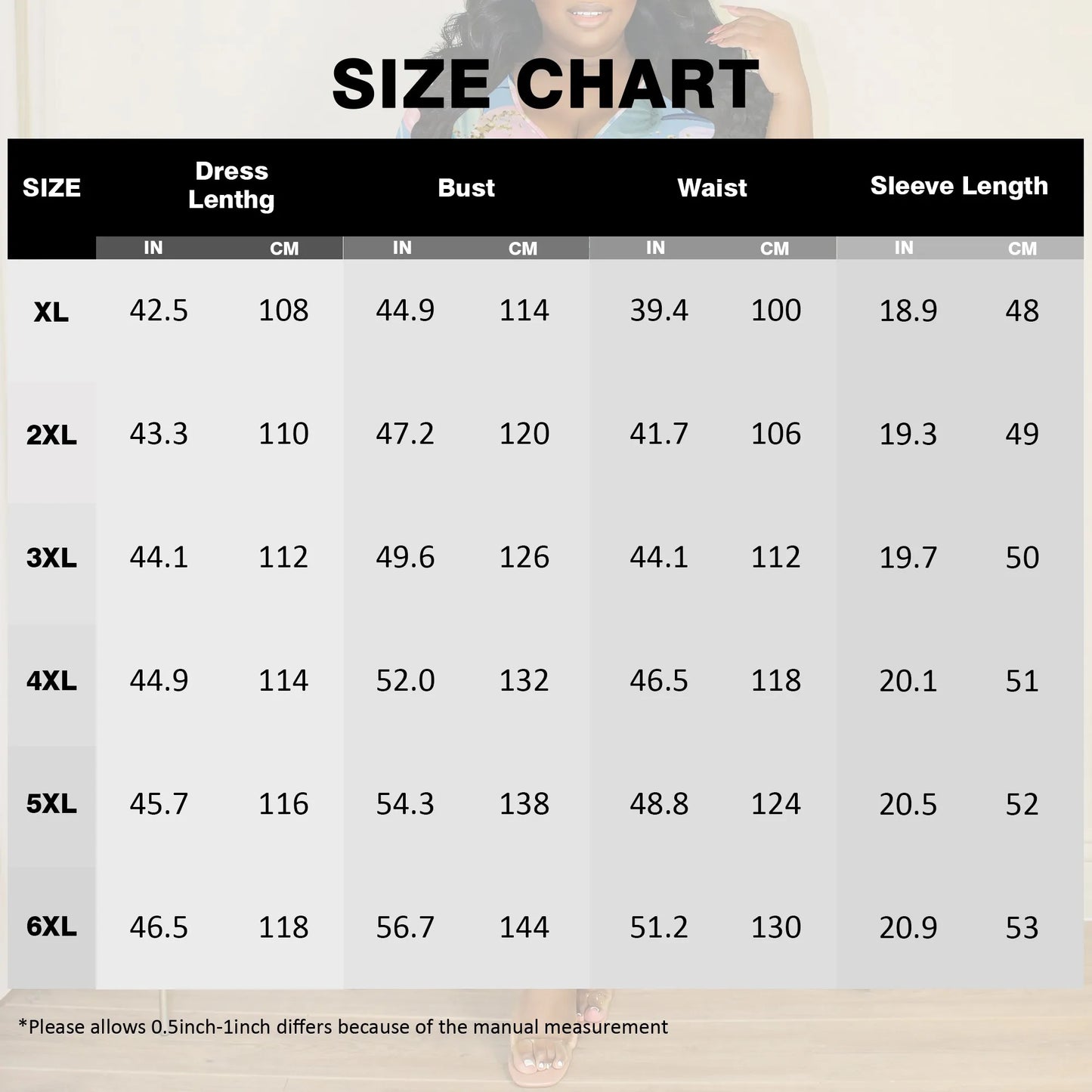 Plus Size Abstract Floral V-Neck Wrap Midi Dress with 3/4 Sleeves