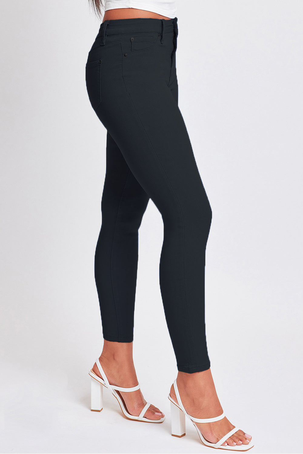 YMI Plus Size Hyper-stretch Mid-Rise Skinny Pants