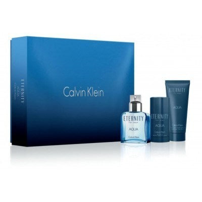 Eternity Aqua 3 Piece Gift Set For Men by Calvin Klein