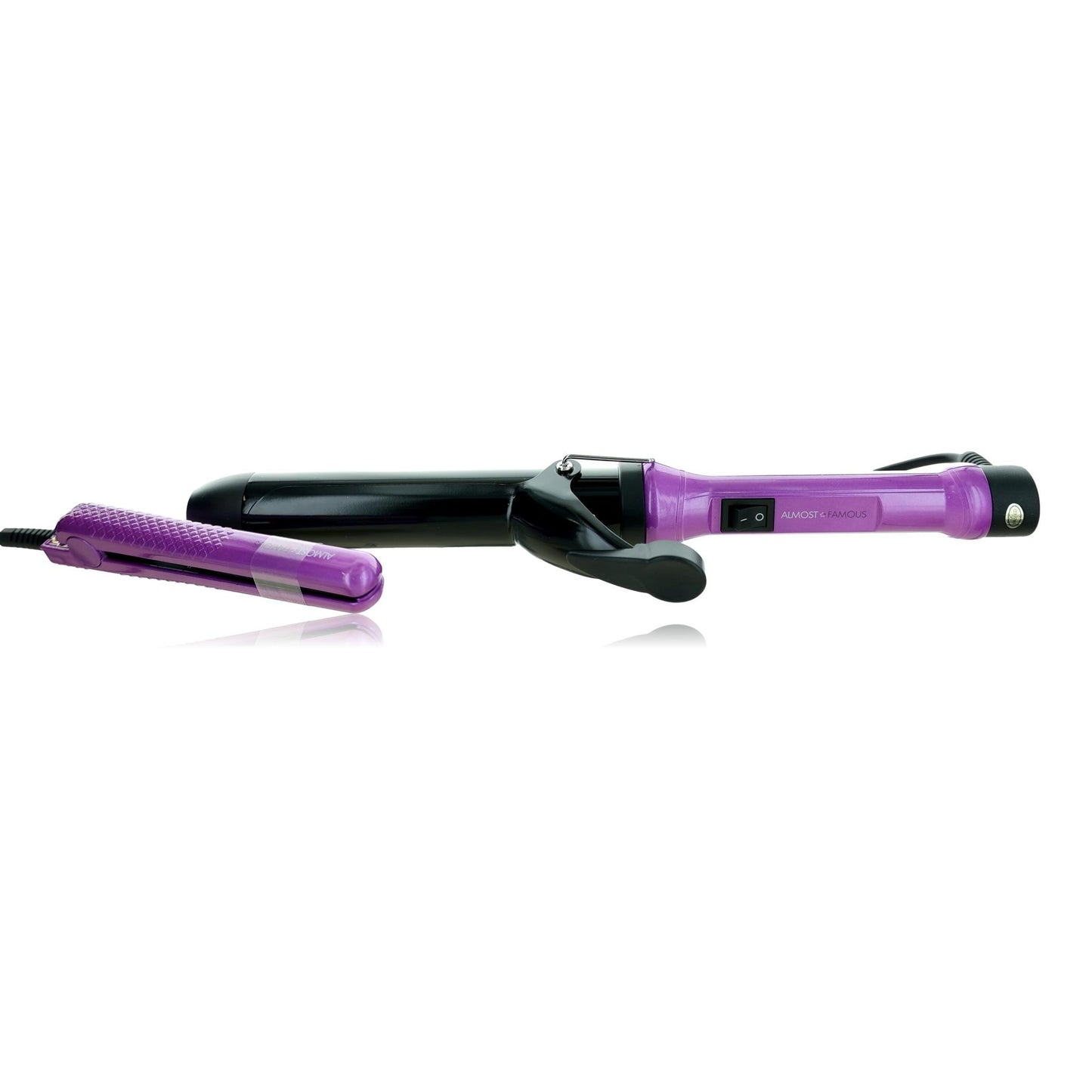 Mermaid Waves, 2-Piece Set With Curling Wand & Mini To-Go - Paradox Purple by Almost Famous
