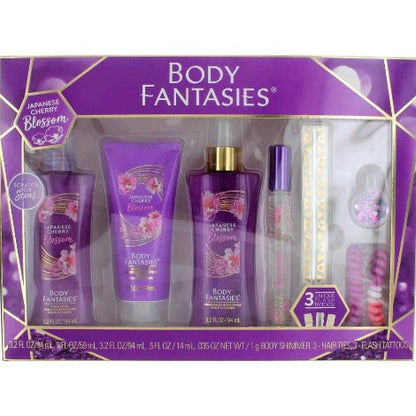 Body Fantasies Japanese Cherry Blossom 7 Piece Gift Set by Body Fantasies