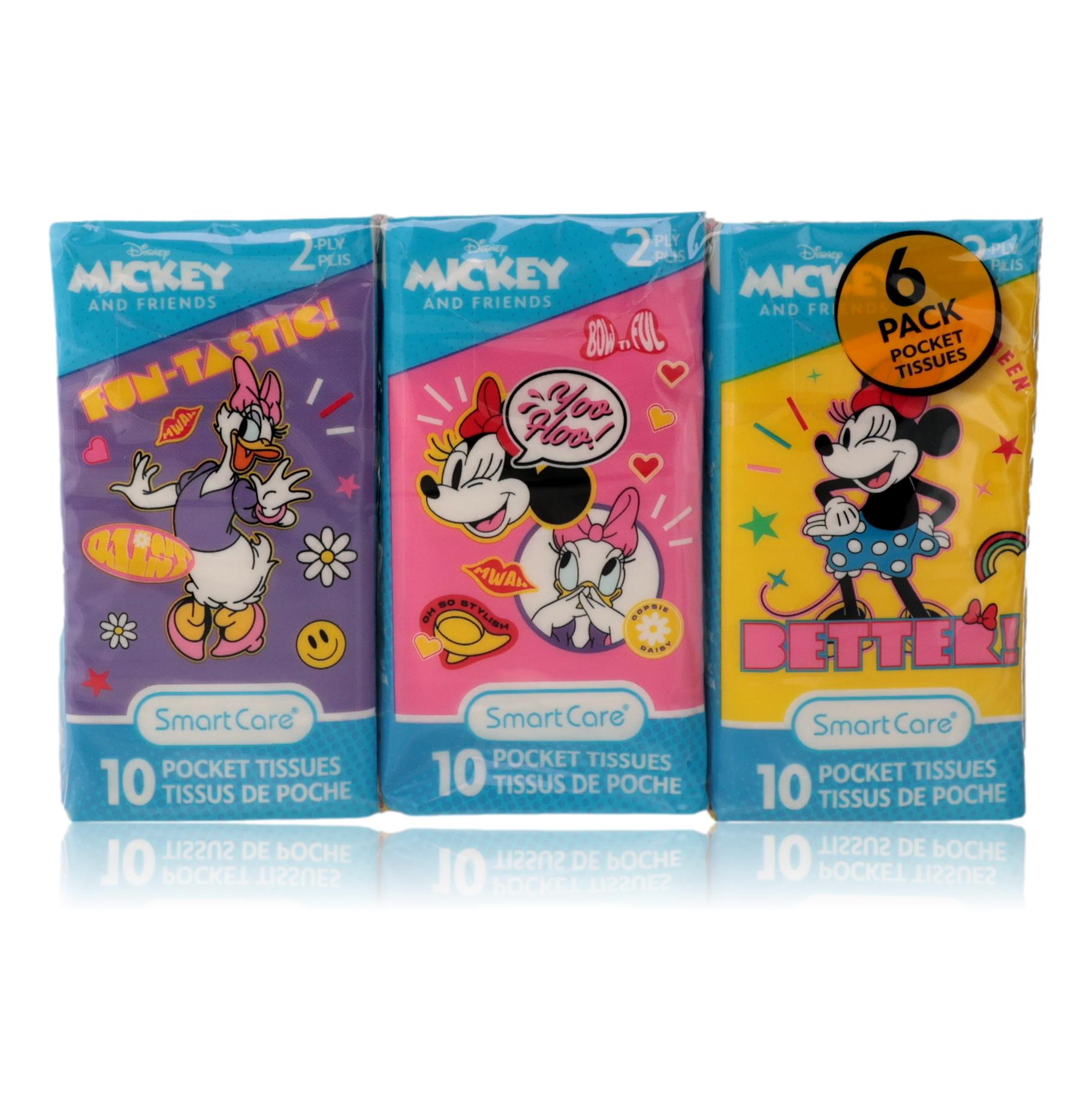 Minnie & Daisy by Disney, 6 Pack 10 Pocket Tissues by Disney