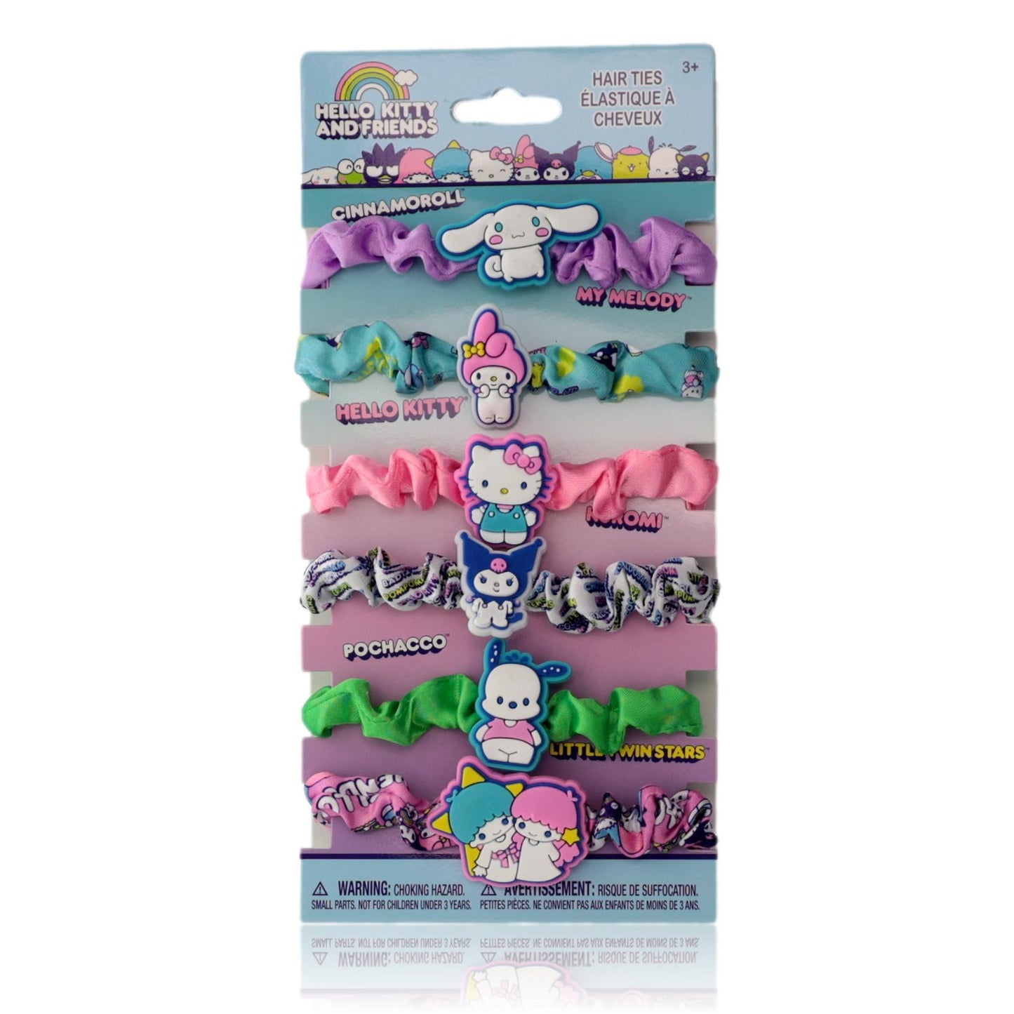 Hello Kitty & Friends by Hello Kitty, Hair Tie Set - 6 Pack by Hello Kitty