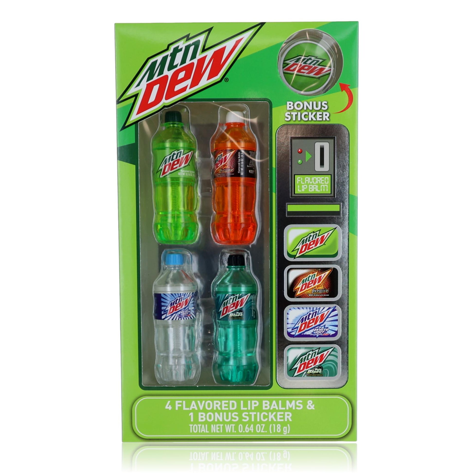 Mountain Dew Lip Balms by Mountain Dew, 4 Pack for Kids by Mountain Dew