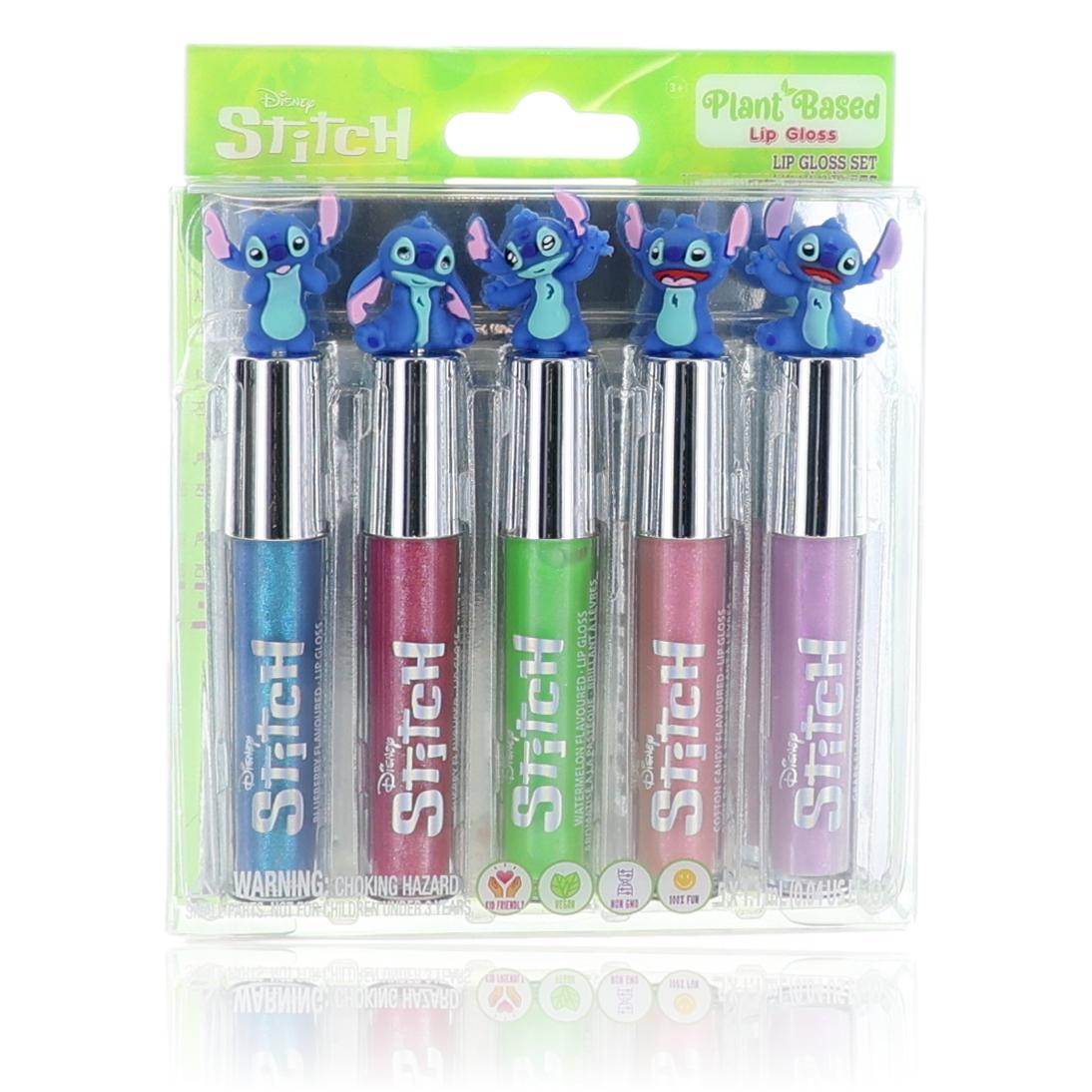 Stitch Lip Gloss by Disney, 5 Piece Set for Kids by Disney