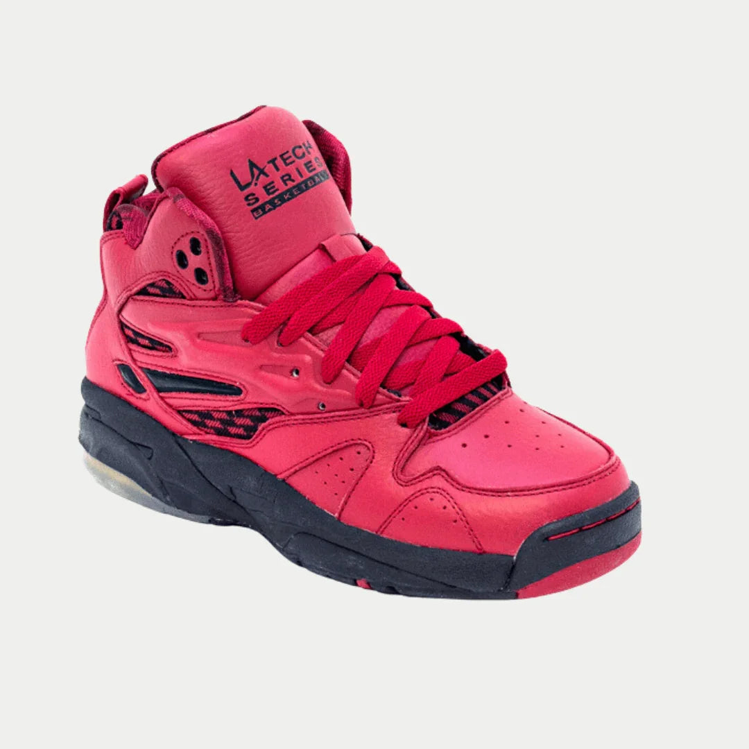 LA Gear Women's LA Tech Light-Up Hightop | Red x Black Red x Black