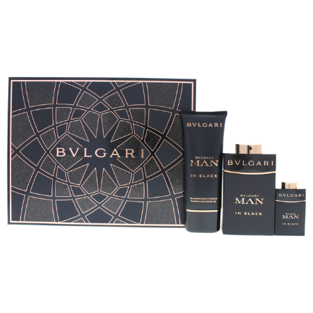 Bvlgari Man In Black Eau De Parfum 3 Piece Gift Set by Bvlgari