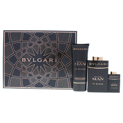 Bvlgari Man In Black Eau De Parfum 3 Piece Gift Set by Bvlgari