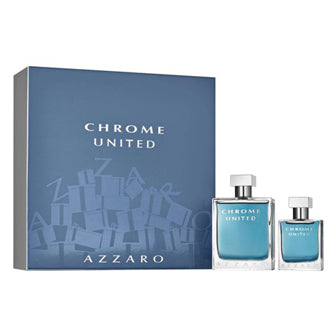 Chrome United Eau De Toilette Gift Set by Azzaro