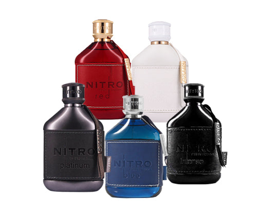 Dumont Nitro Red, Dumont Nitro White, Dumont Nitro, Dumont Nitro Blue and Dumont Nitro Dumont Nitro Red, Dumont Nitro White, Dumont Nitro & Dumont Nitro Platinum Bundle by PerfumeBox.com