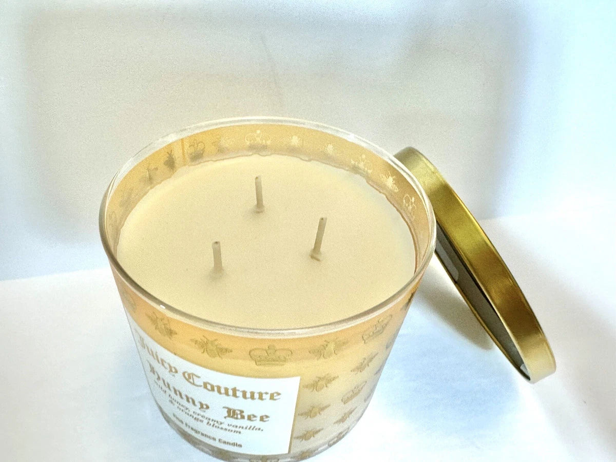 Juicy Couture 14.5 oz Soy Wax Blend 3 Wick Candle - Hunny Bee by Juicy Couture