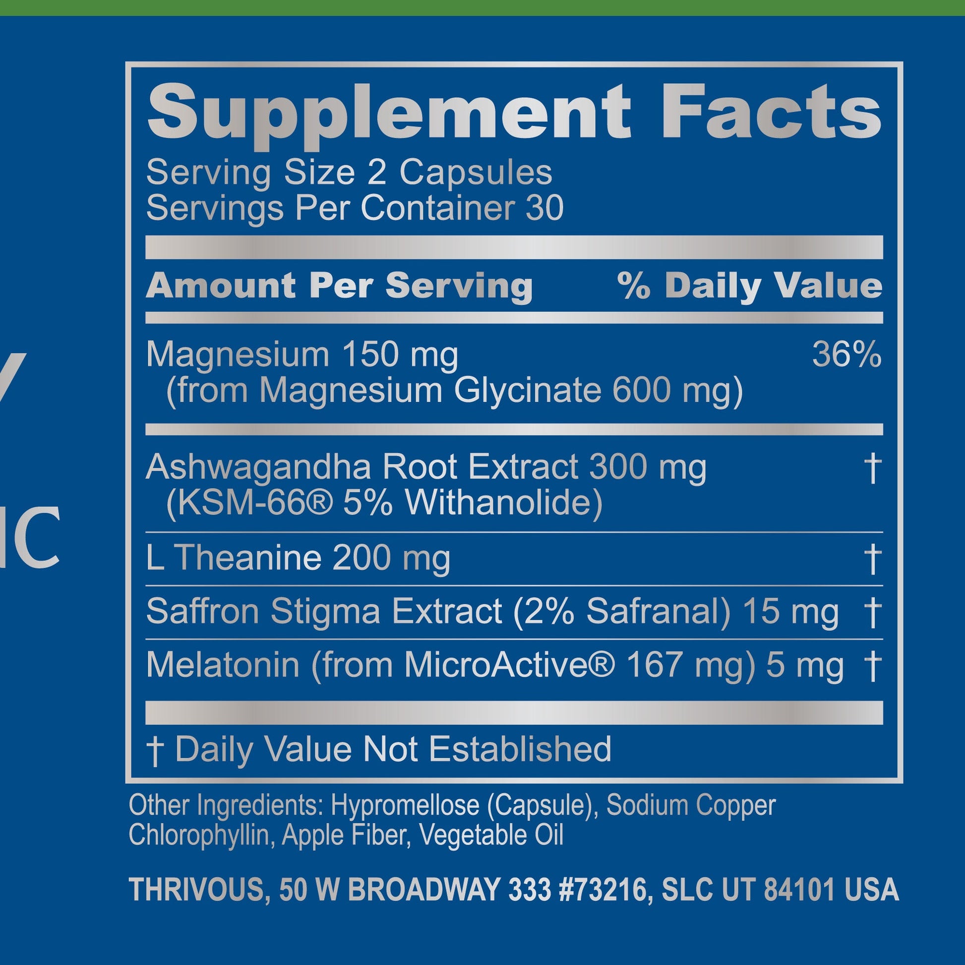 Serenity Nightly Nootropic by Thrivous