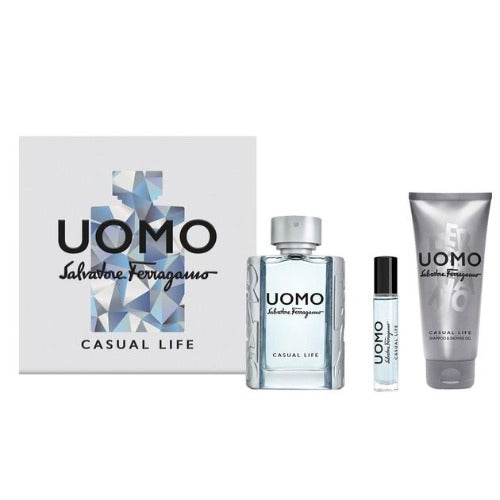 Ferragamo Uomo Casual Life 3 Piece Gift Set by Salvatore Ferragamo