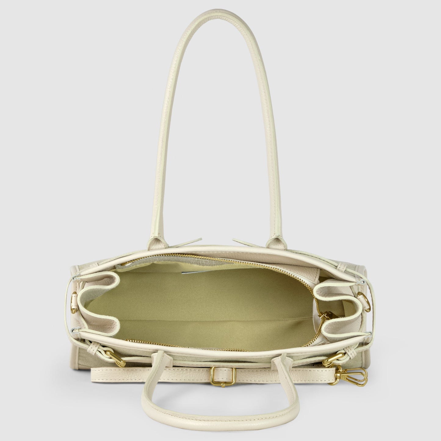 TAKEASY Italian Suede & Calf Leather Shoulder Bag | Structured Crossbody — Dark Grey, Beige, Olive & Grey