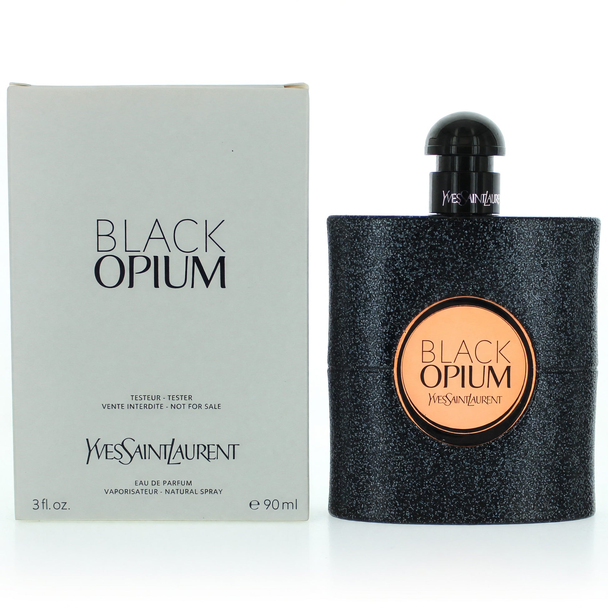 Black Opium by Yves Saint Laurent, 3 oz EDP Spray for Women Tester by Yves Saint Laurent