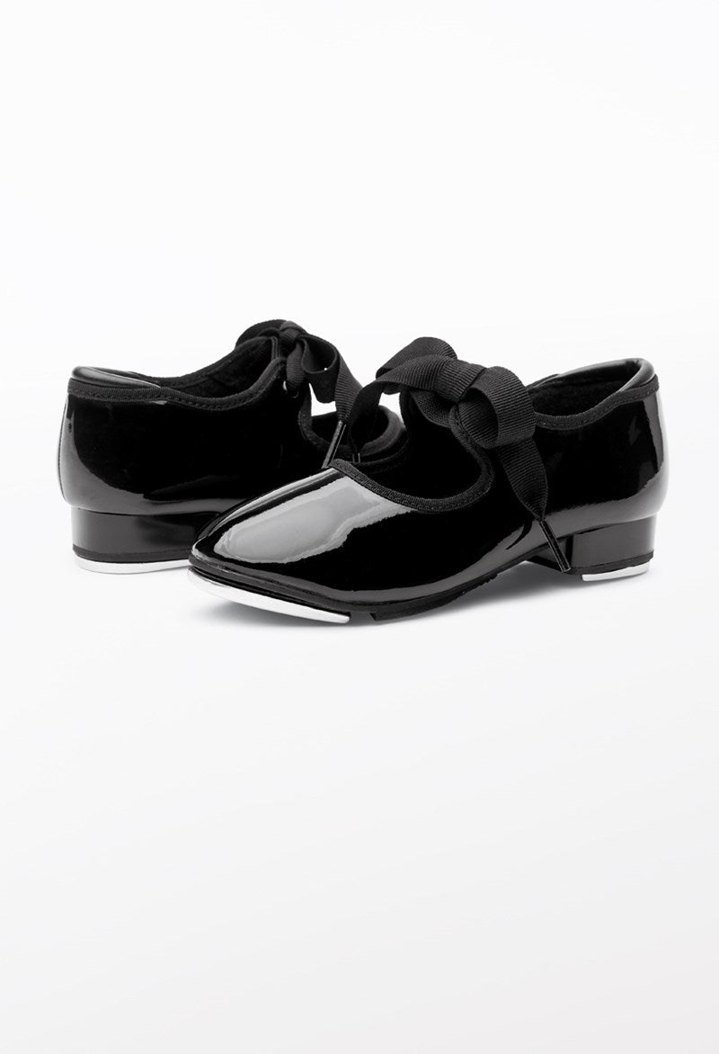Children's Ribbonette Tap Shoe W600C | Patent Dance Tap Shoe