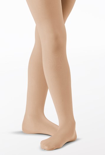 Adult Footed Tights | Opaque Microfiber Hosiery Lt. Suntan