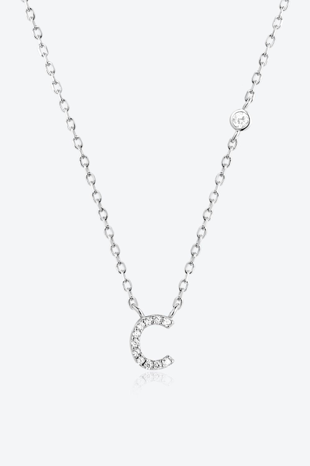 Women A To F Zircon 925 Sterling Silver Necklace