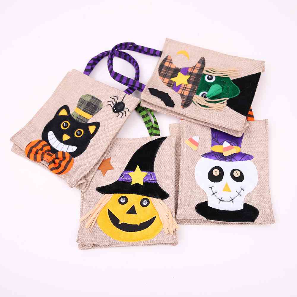 Assorted 2-Piece Halloween Element Tote Bag